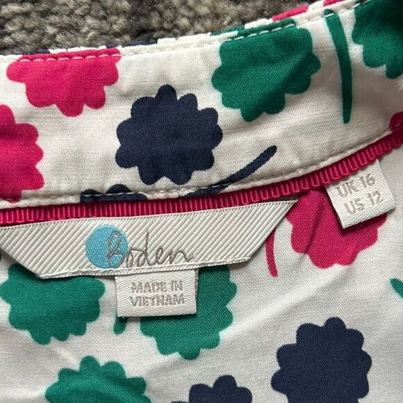 Boden Silk Blend Top / Blouse, Size 12 - Picture 4 of 7